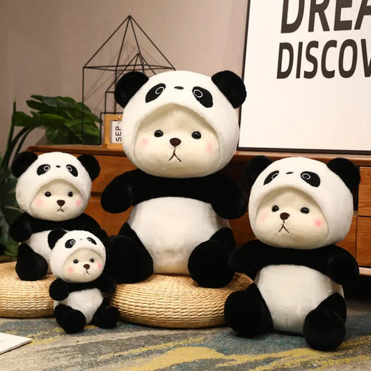 Cute Panda Plush Teddy Bear with Removable Hoodie