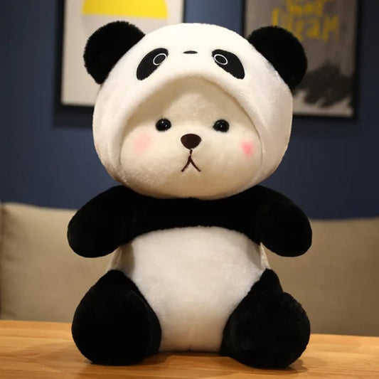 Cute Panda Plush Teddy Bear with Removable Hoodie