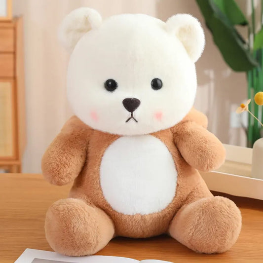 Cute Brown Plush Teddy Bear with Removable Hoodie